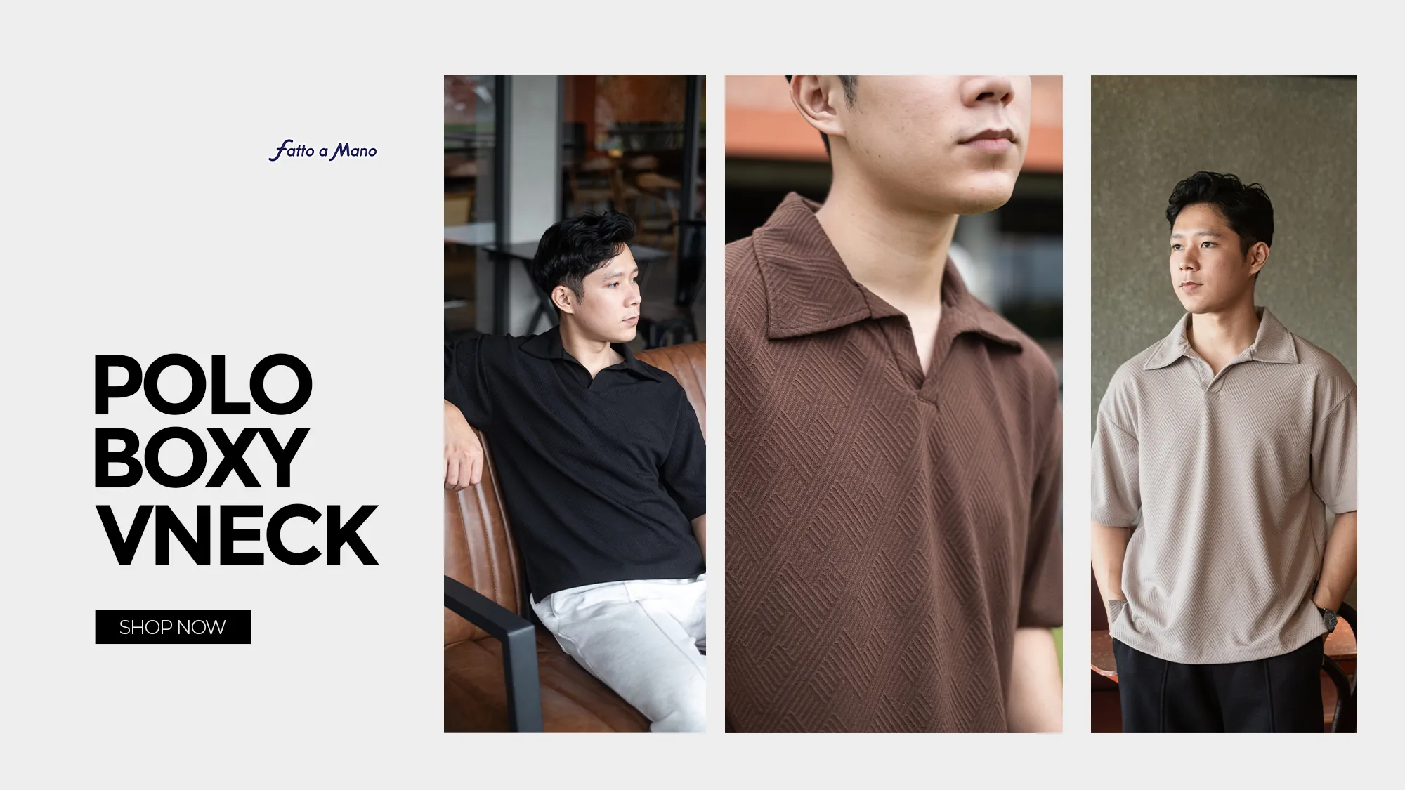 Polo Boxy V-Neck